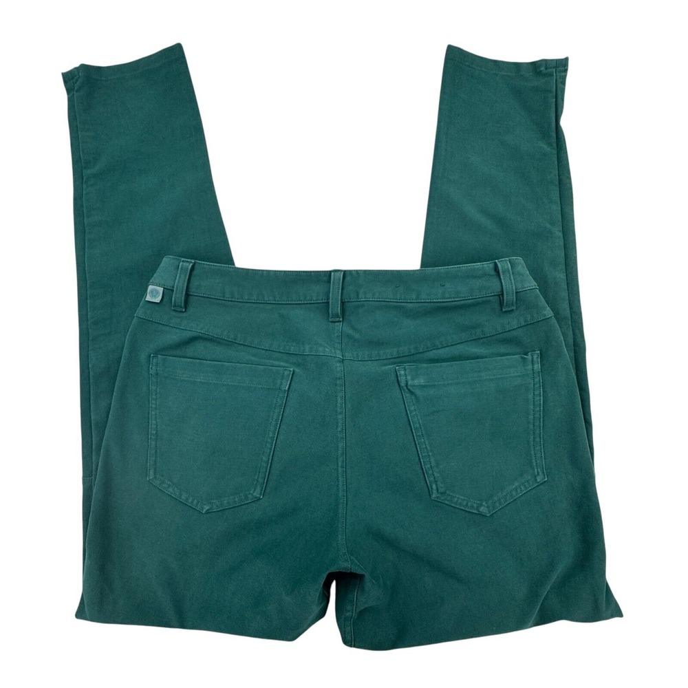 Lululemon Jeans Mens 31 Green Denim Stretch Casual Mid Rise Preppy Straight Leg